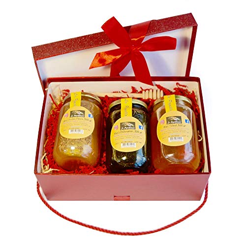 Le panier du gourmand - miel toutes fleurs + châtaignier + t