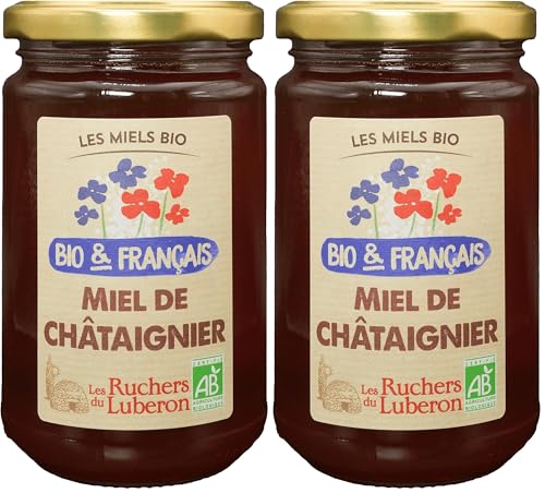Les Ruchers du Luberon - Miel Bio & Français 400 g - Chataig