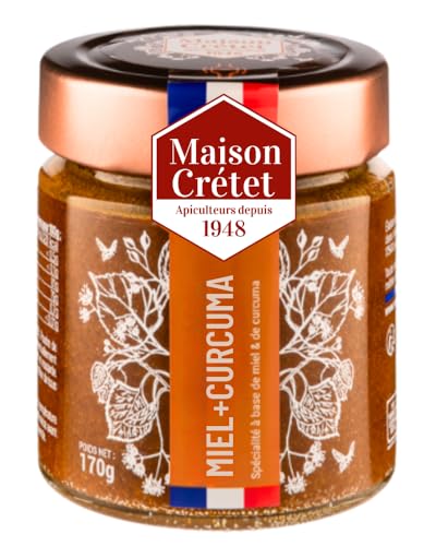 Maison Crétet | Miel et Curcuma | miel de france | 1 pot en 