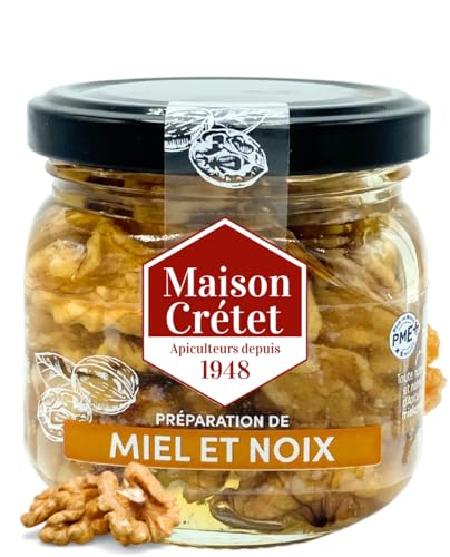 Maison Crétet | Miel et noix 250g | pot verre | 250g