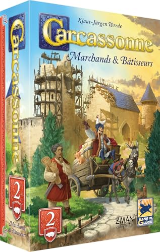 Asmodee - Carcassonne - Extension 2 Marchands & Bâtisseurs