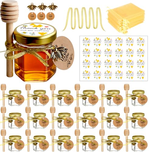 Ahhute Petit Pots de Miel, Contenant pour Miel, Pot à Miel M