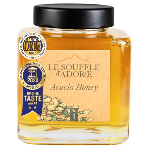 Miel dAcacia 100% Naturel, Pur, Sans Sucre, Sans Additifs |