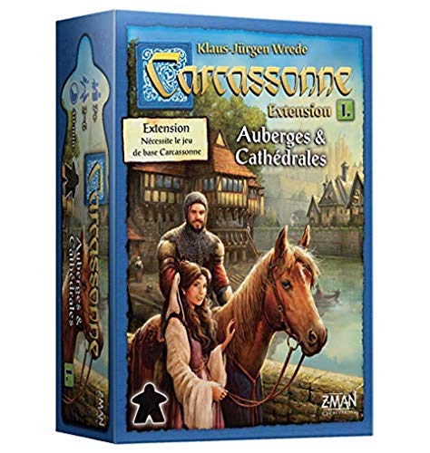 Asmodee - Carcassonne : Extension 1 AUBERGES & CATHÉDRALES