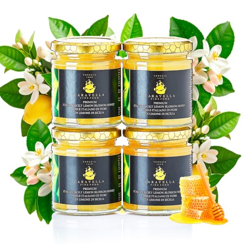 4x Miel de fleur de Citronnier 250g Caravella Fine Food| Ita
