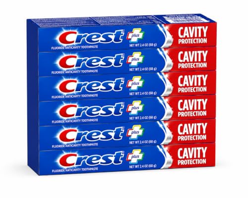 Crest Lot de 6 dentifrices anticarie au fluor - Tubes de den
