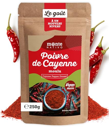 Piment de Cayenne moulu Monte Nativo (250g) - Poudre de Pime