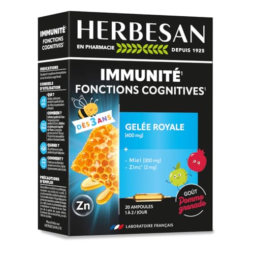 Immunité, fonctions cognitives- Gelée Royale, Miel, Zinc - J