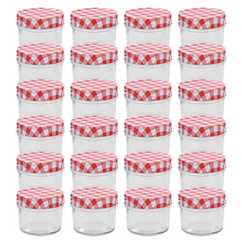 Kaloriko Lot de 24 bocaux à confiture en verre avec couvercl