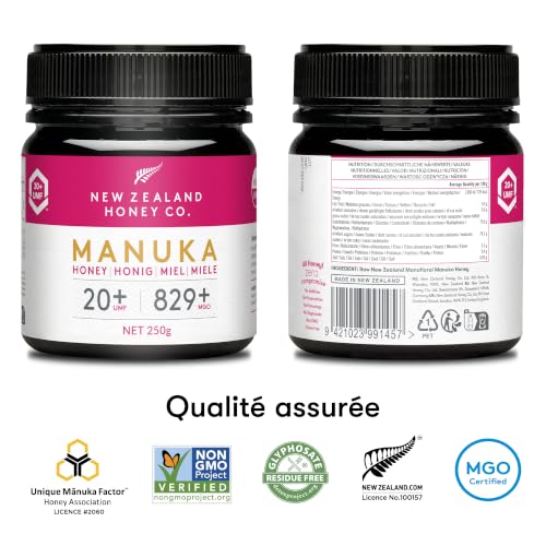 New Zealand Honey Co. Miel de Manuka UMF 20+ / MGO 829+ - Cr