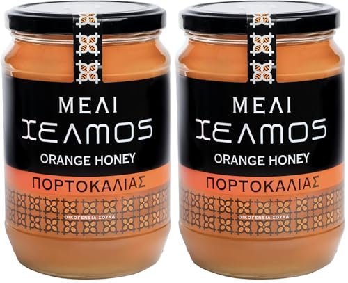 Helmos Miel de Fleurs d Orange Grec 950 g (Lot de 2)