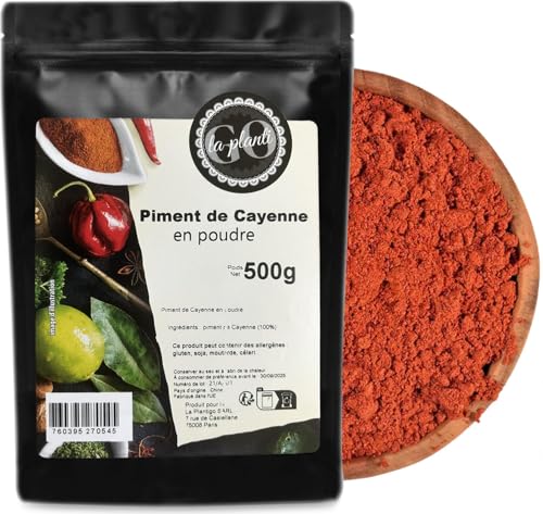Piment de Cayenne (poivre de Cayenne) en poudre 500 g - LA P