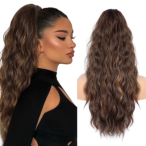 Extension Cheveux Naturel de 66cm, Queue de Cheval Extension