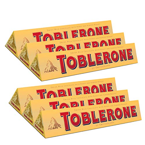 TOBLERONE SWISS MILK CHOCOLATE WITH HONEY AND ALMOND NOUGAT