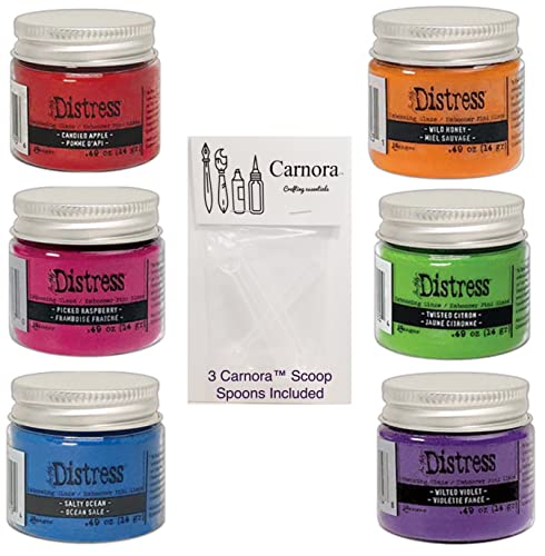 Tim Holtz Distress Lot de 7 paquets de vernis à gaufrer 6 co