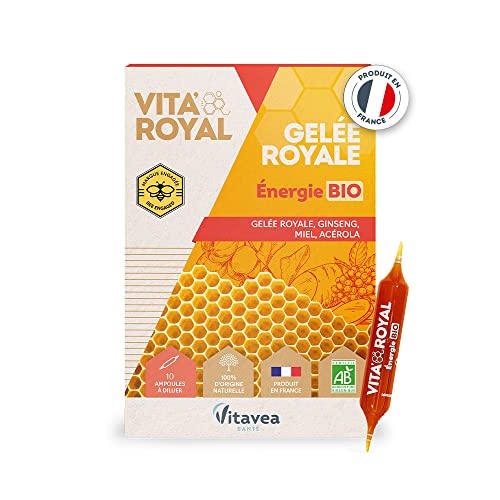 Vitavea Santé - VitaRoyal Énergie BIO - Ginseng Acérola - 10