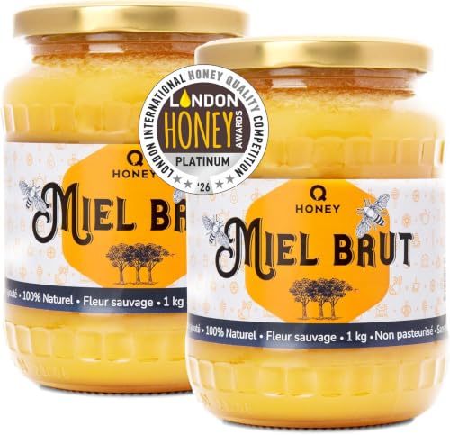 Miel Brut de Fleurs Sauvages Pack de 2 x 1 kg Médaille dOr P