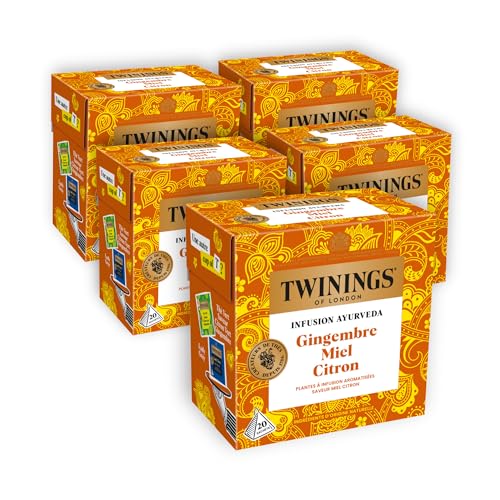 Twinings Infusion Ayurveda Gingembre Miel Citron 100 Sachets