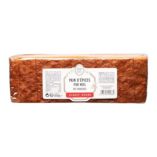 PAIN DÉPICES 57% MIEL 300G, ALBERT MENES, LOT DE 3