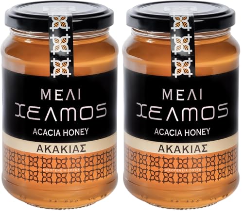Helmos Miel dAcacia Grec 480g (Lot de 2)