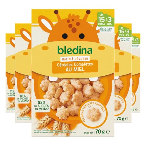 Blédina Mini Matin - Céréales Complètes Au Miel Pour Bébé - 