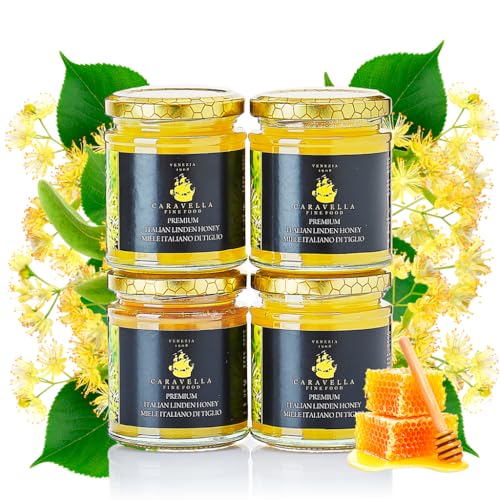 4x Miel de Tilleul 250g Italien Caravella Fine Food | Crémeu