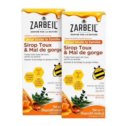 Sirop Toux & Mal de Gorge - Adultes et Enfants dès 2 Ans - M