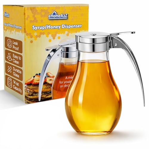 EHOMEA2Z Distributeur de sirop pot de miel pot en verre qual