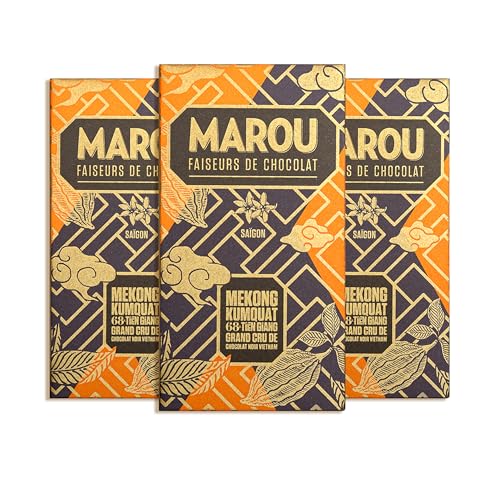 MAROU - Tablette Chocolat Noir 68% Kumquat - Grand Cru Tien