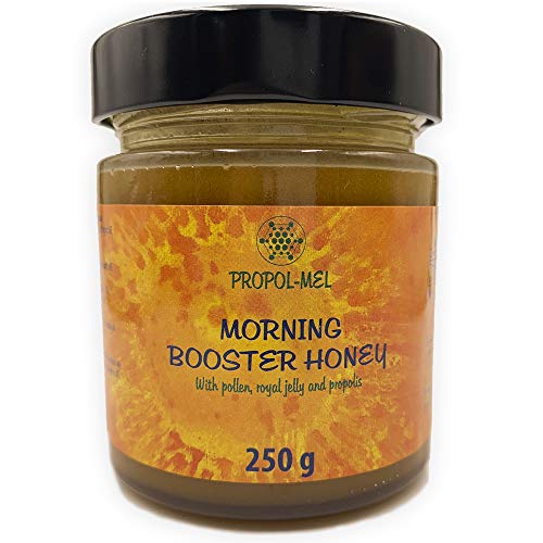 Miel, gelee royale fraîche et pollen x 250 grammes. Morning 