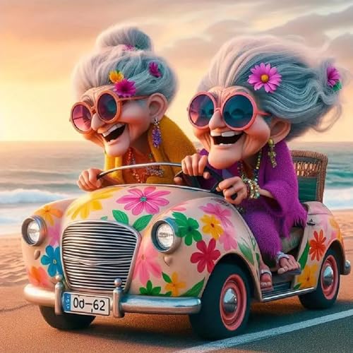 Jawecci Grand - mère Diamond Painting pour Adulte, Complet P