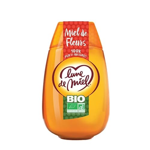 LUNE DE MIEL - Biologique Miel De Fleurs Souple 500G - ( Lot