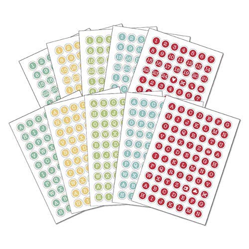 Riley Blake Sew Handy Lot de 5 cartes dautocollants Motif ca