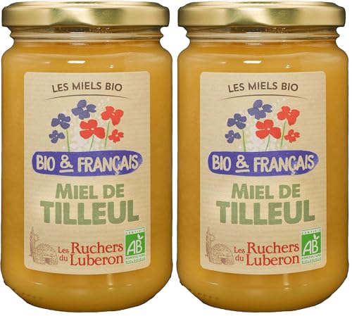 Les Ruchers du Luberon - Miel Bio & Français 400 g - Tilleul