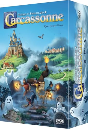 Asmodee - Carcassonne : Ombres et Brouillard - Jeu de Sociét