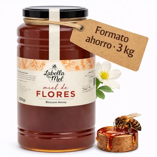 Miel de fleurs 3 kg, miel de qualité et miel liquide naturel