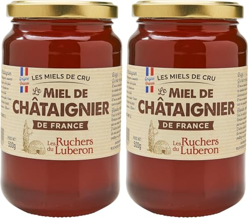 Les Ruchers du Luberon - Miel de Châtaignier 500 g - Miel de