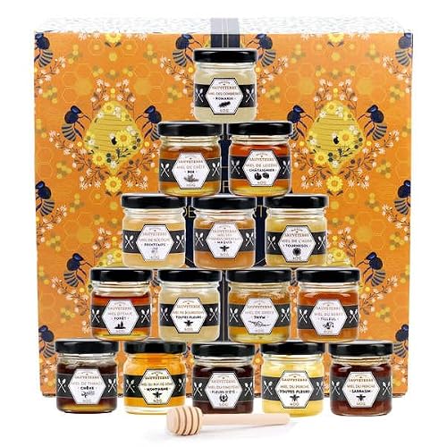 Coffret découverte 15 miels de France et du monde - Le coffr
