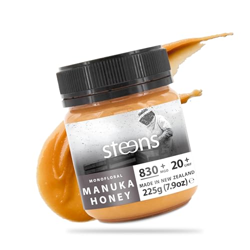 Steens Miel de Manuka - MGO 830+ - 100% certifié Miel Manuka