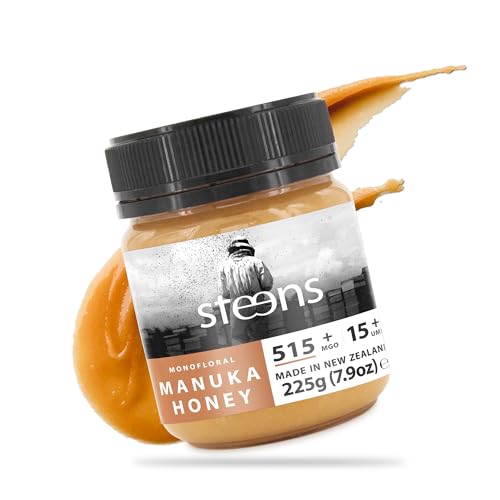 Steens Miel de Manuka - MGO 515+ - 100% certifié Miel Manuka